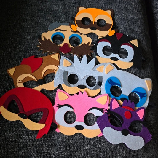 Sonic Masks - 9 Missing Sonic