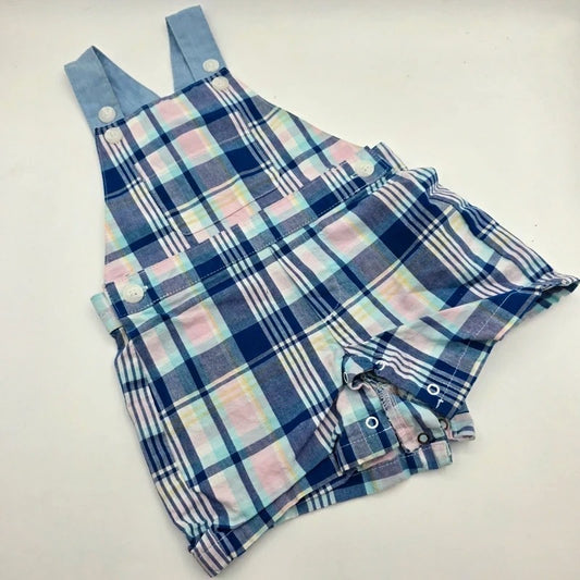 Nautica Plaid Shortall - size Month - 9-12 / 12M