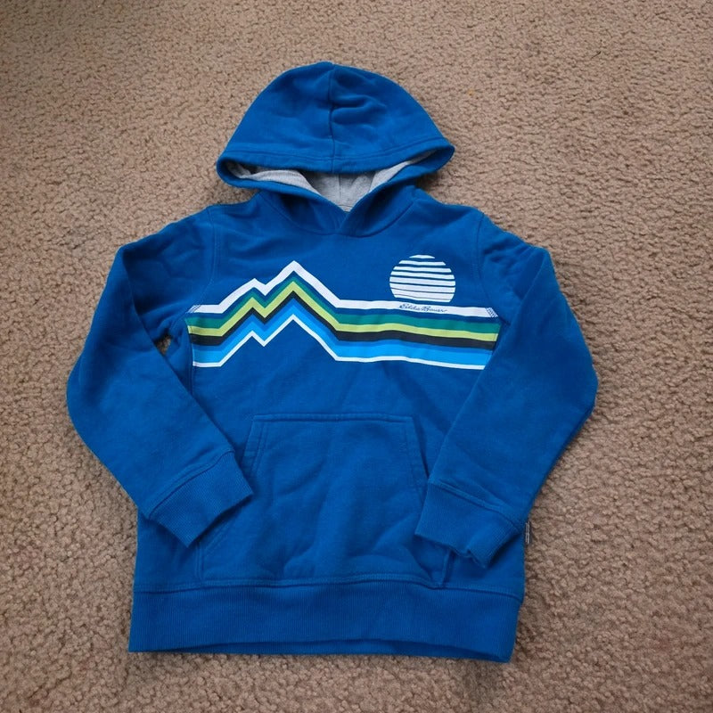Eddie Bauer Hoodie Boys Blue XS 5/6 - size Youth - 8 (M)