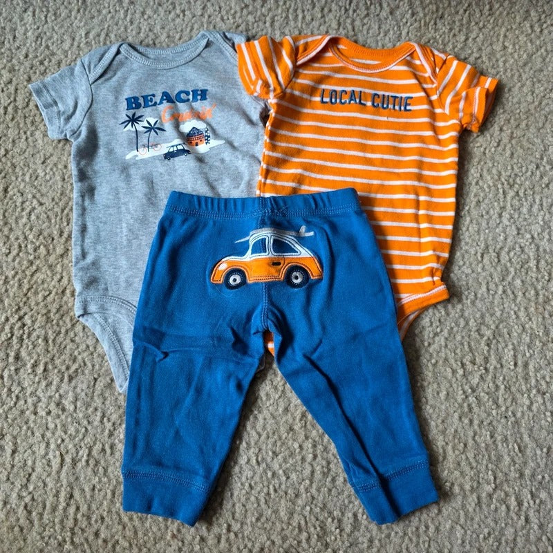 Carter's Local Cutie 3 Piece Outfit - size Month - 3-6 / 6M