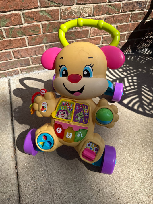 Fisher Price Walker Pink Puppy