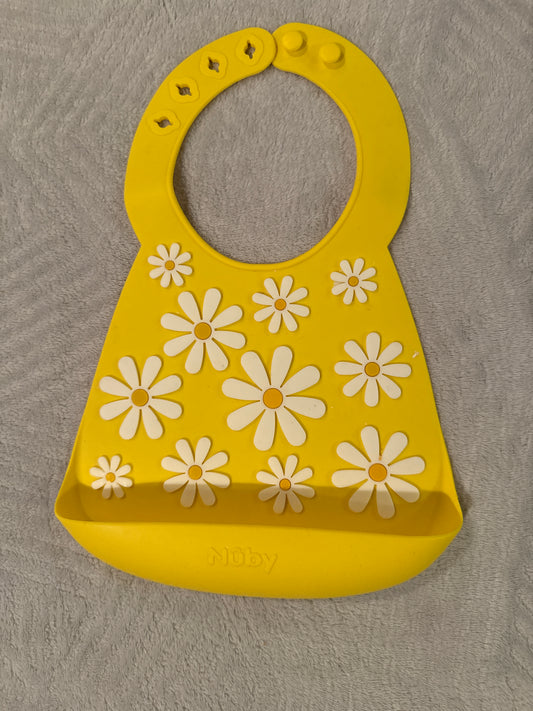 Nuby Daisy Bib Silicone