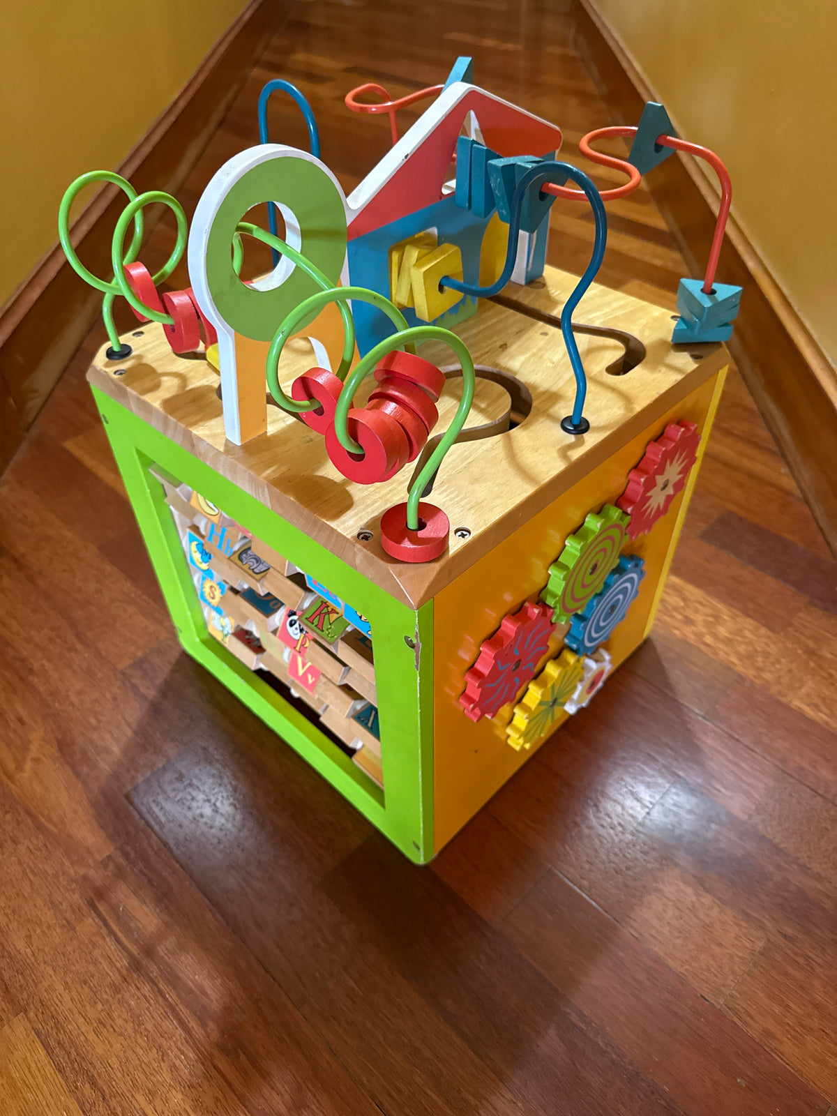 Wooden Activity Cube