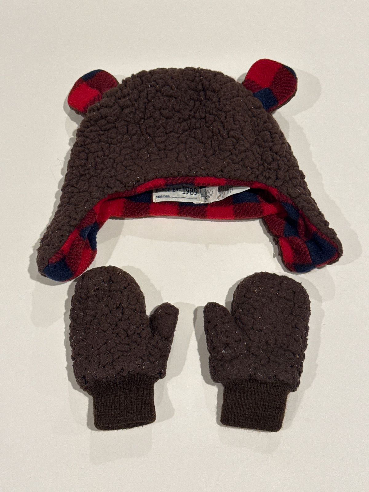 Brown Bear Hat & Mittens Children's Place 12-24 m
