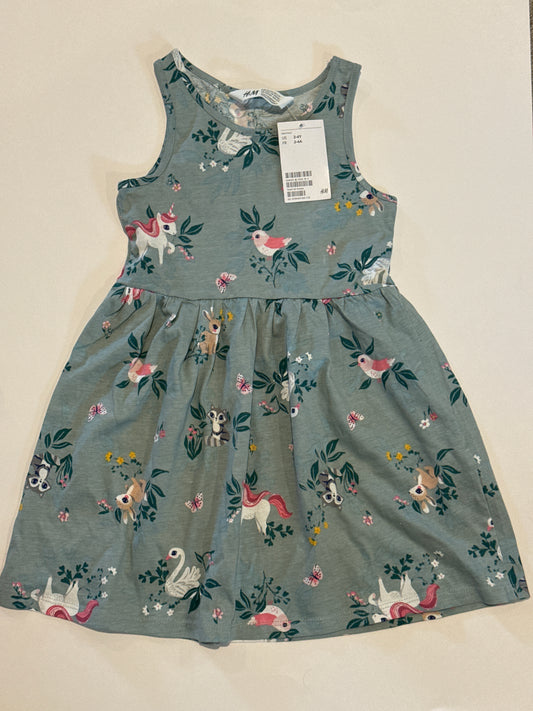 NEW Whimsy Animal Tank Dress H&M 2-4 - size Toddler - 4T