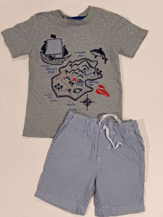Nautical pirate outfit Just One You 3T VGUC - size Toddler - 3T