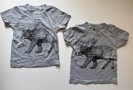 Moose Bear Loyal Citizen 2 - Imperfect print - size Toddler - 2T