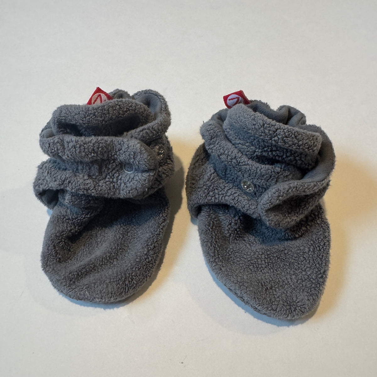 Gray Booties Slippers Zutano 18 months VGUC