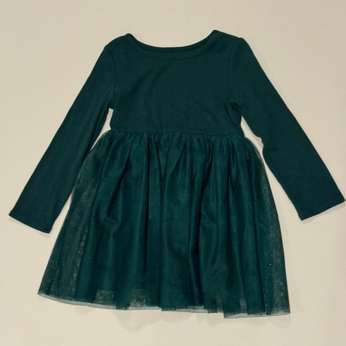 Green Tulle Sparkle Christmas / Holiday VGUC - size Toddler - 3T