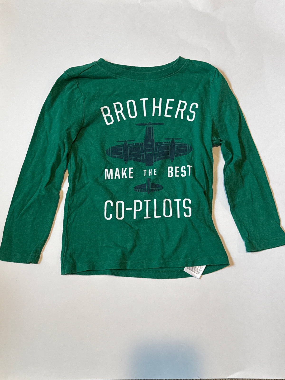 Green Brothers Pilot LS Tee Old Navy 4T - size Toddler - 4T