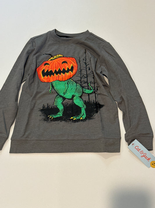 NEW CJ Halloween Dino LS Shirt - size Youth - 7 (S)