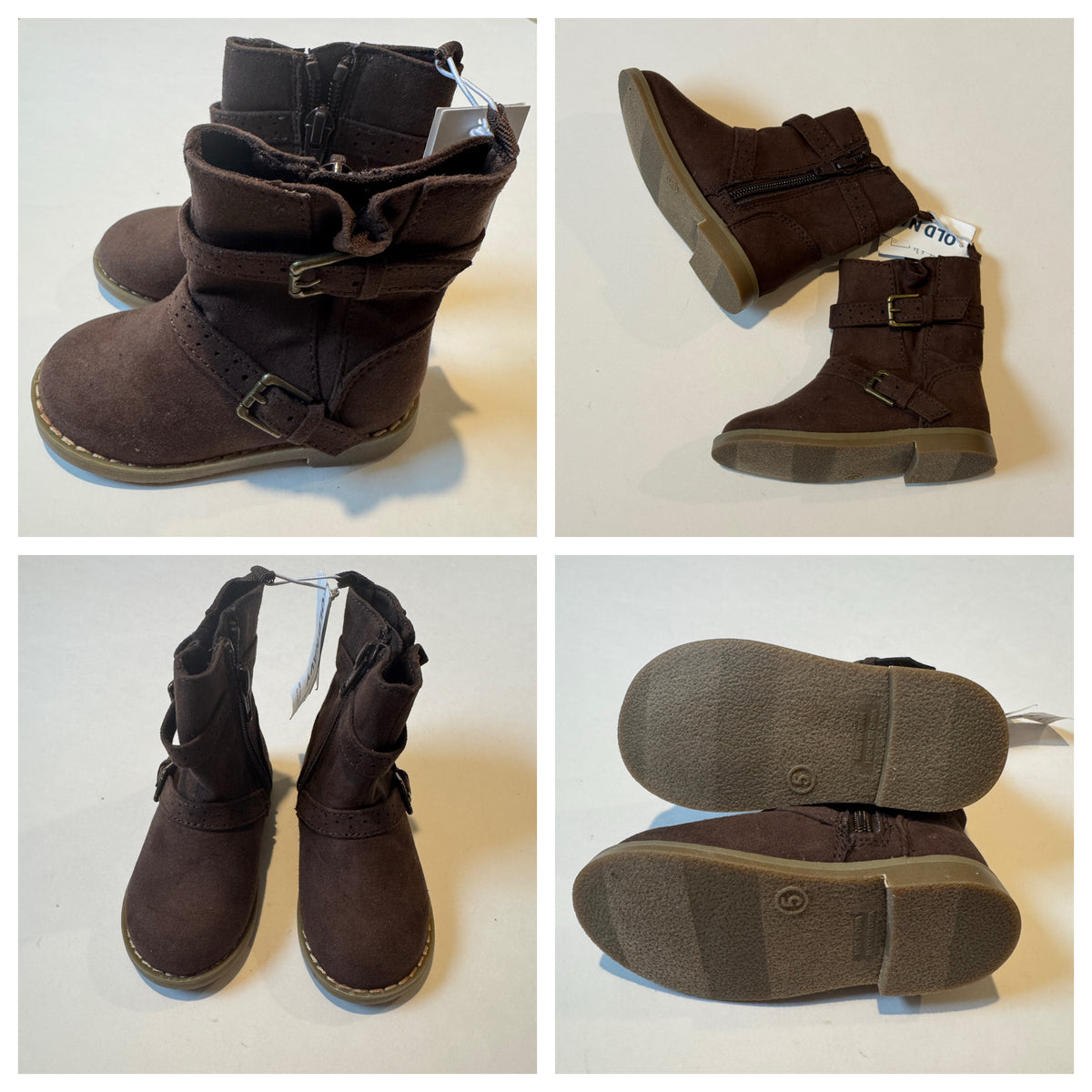 NEW Brown Booties Old Navy 5 - size Shoes - Toddler 5