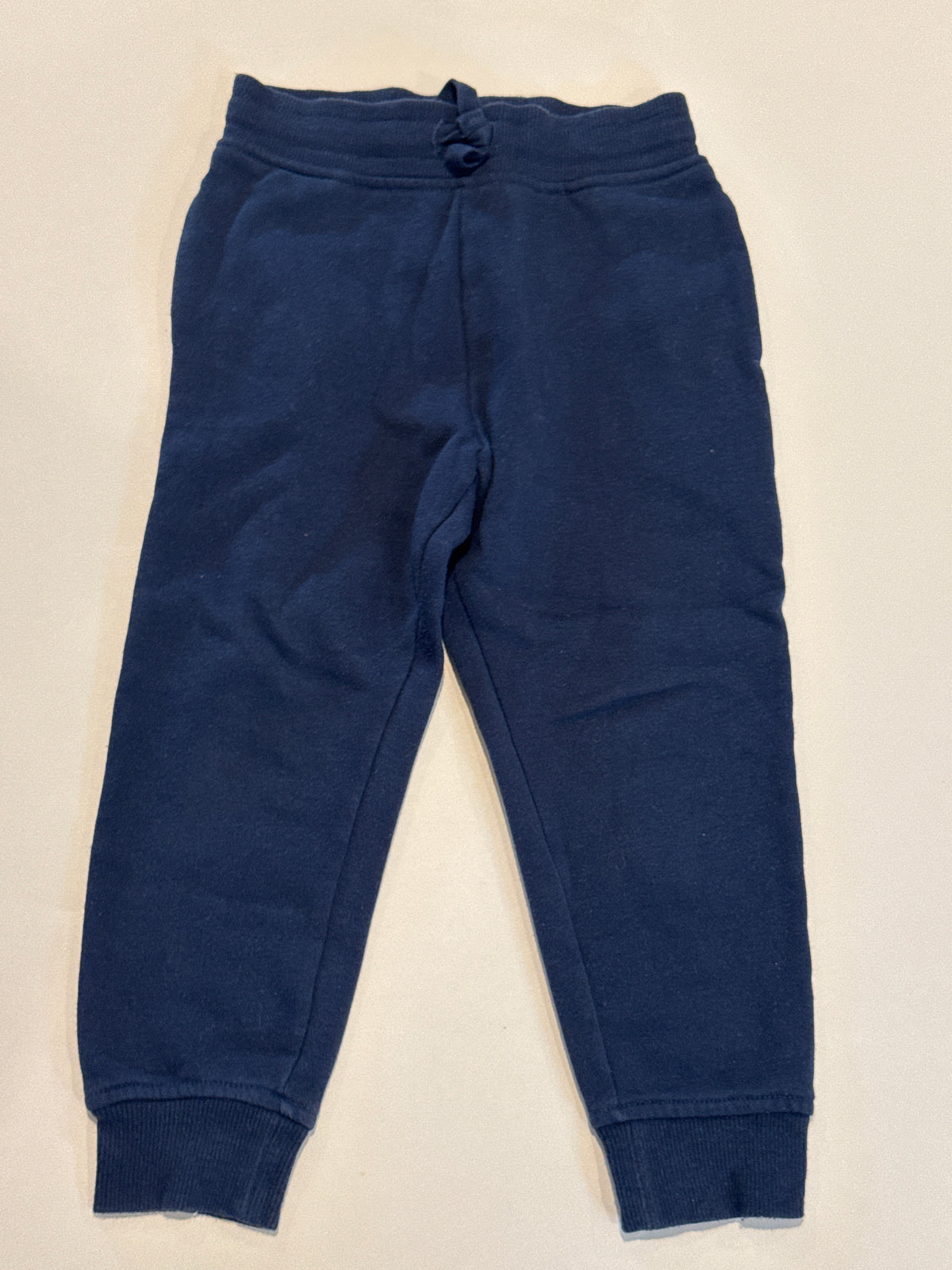 Navy Drawstring Pants Joggers 3-4 years GUC - size Youth - 4 (XS)