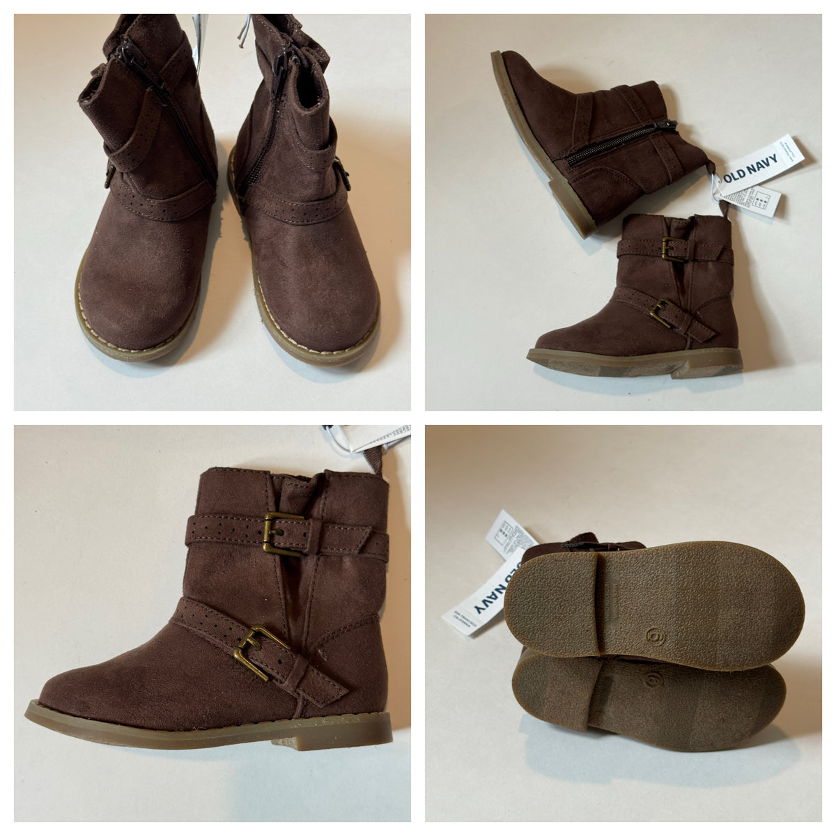 NEW Brown Booties Old Navy 6 - size Shoes - Toddler 6