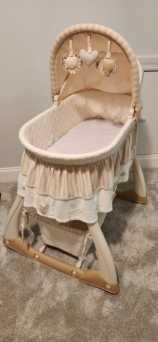 Bassinet with Mattress Zoo theme