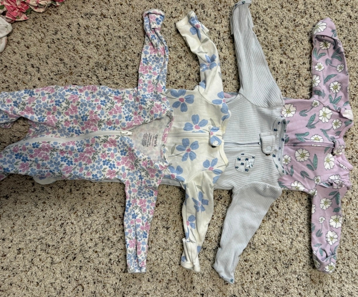 4 3M PJ bundle Carters - size Month - 0-3 / 3M