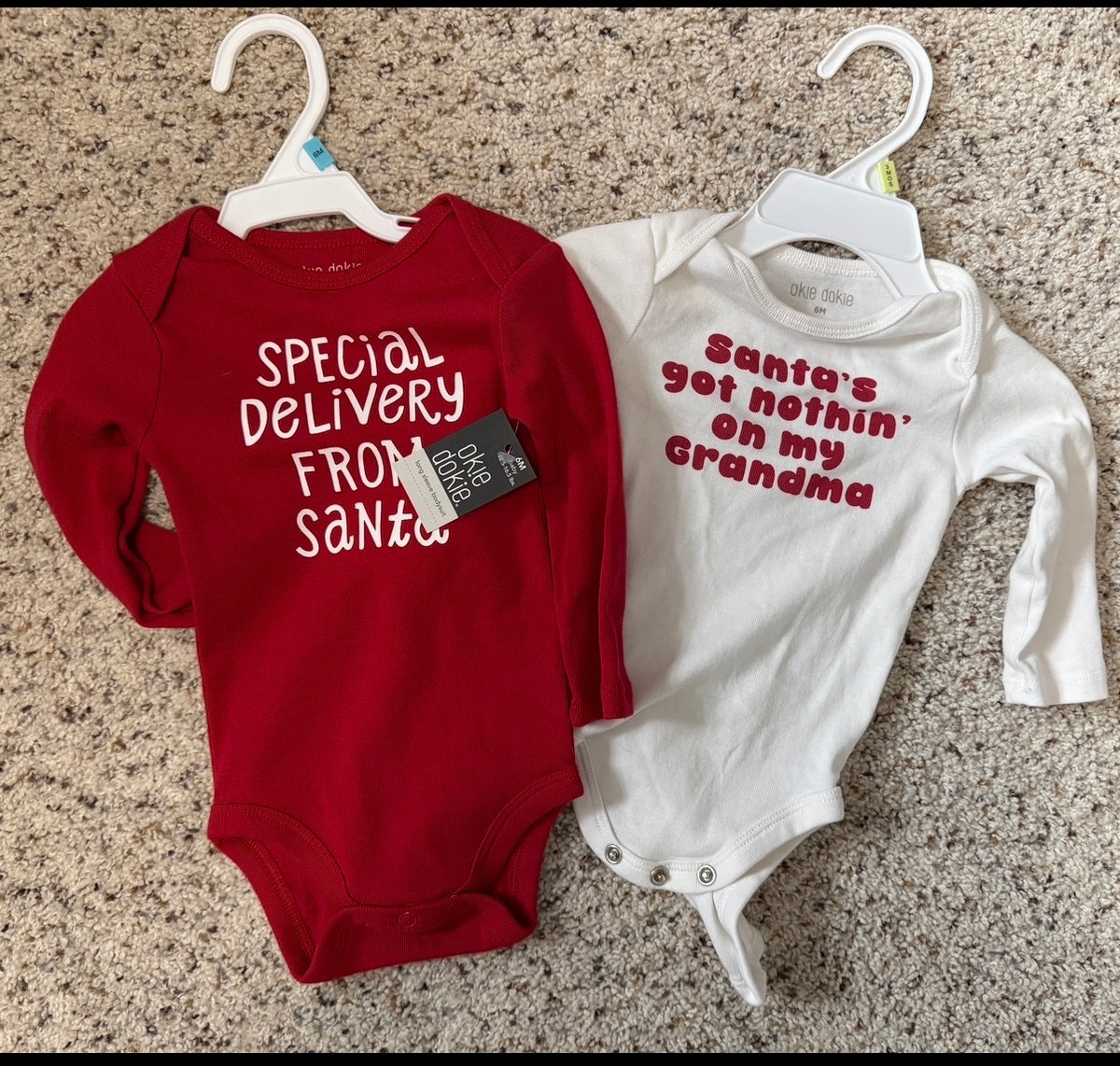 6M Christmas Onesies New - size Month - 3-6 / 6M