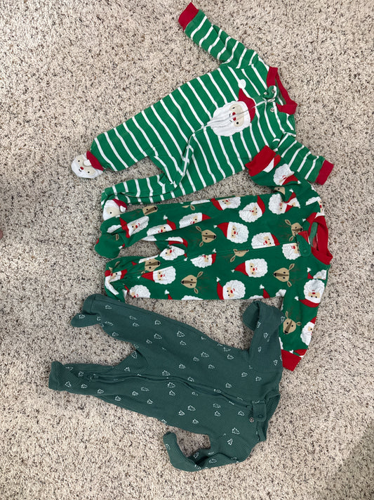 3 Christmas sleepers - size Month - 0-3 / 3M
