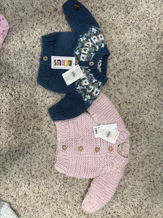 0-6M Cardigan set NWT - size Month - 0-6