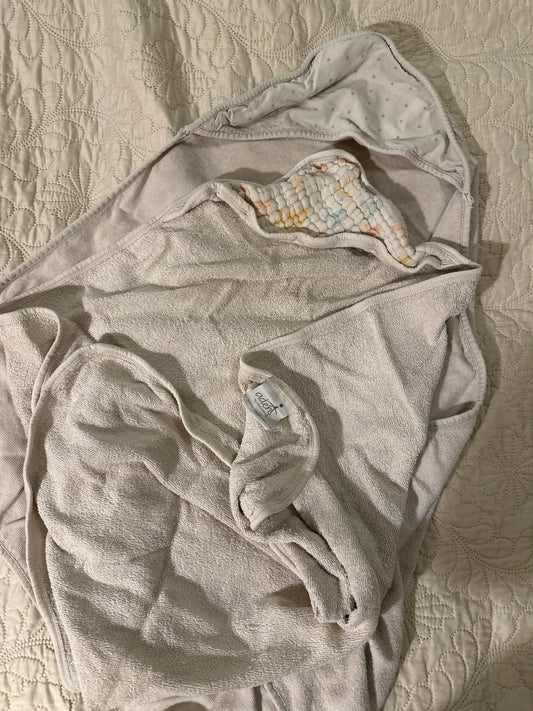 Hooded bath towels Set of 2