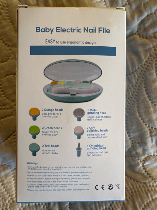 Baby electric nail file New in packaging