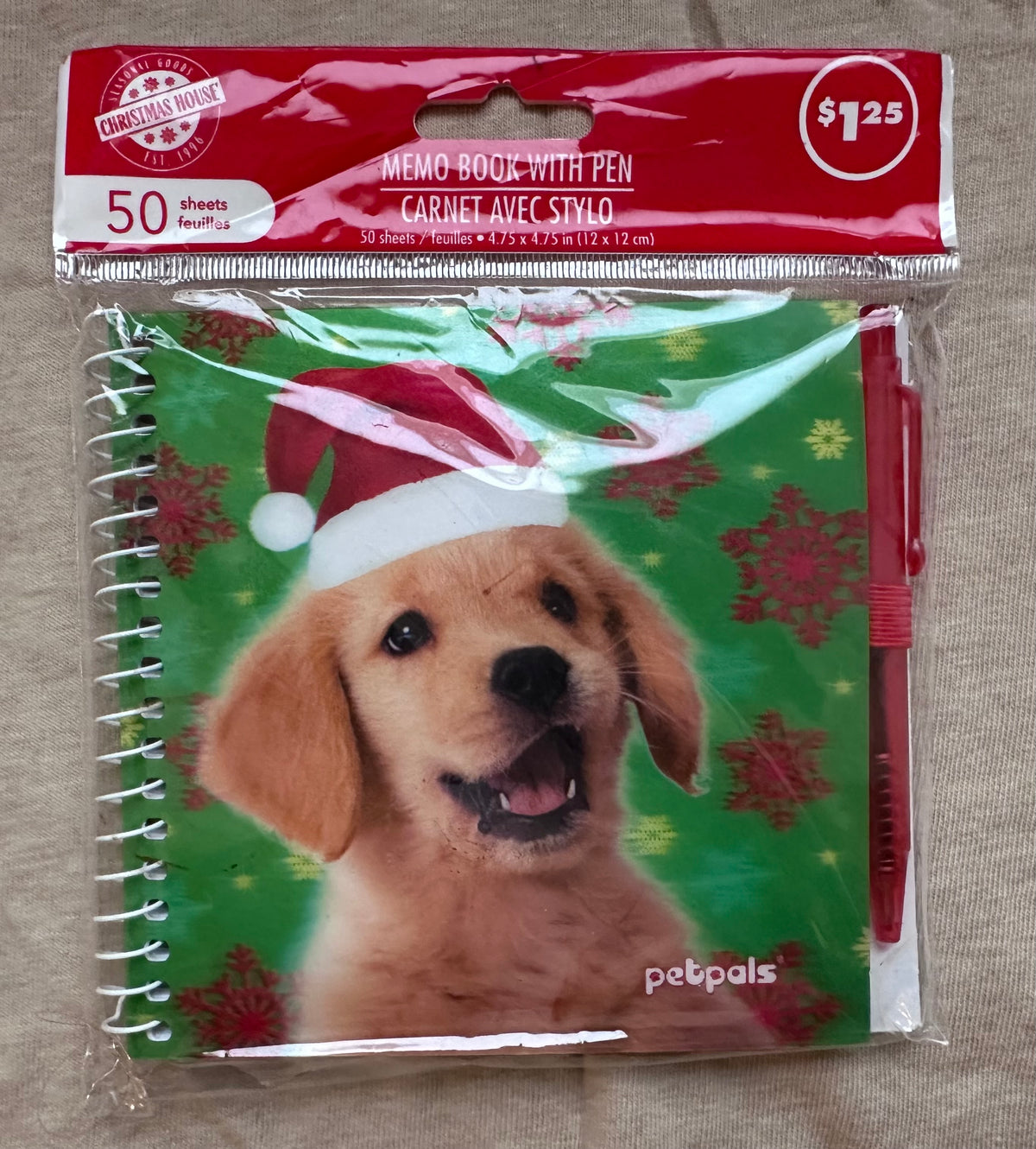 Memo book with pen NEW
