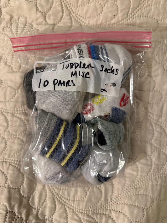 Misc boys toddler socks 10 pairs - size Toddler - 2T