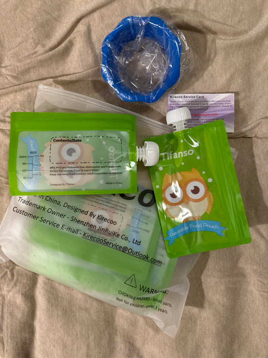 Reusable Food pouches 6 count