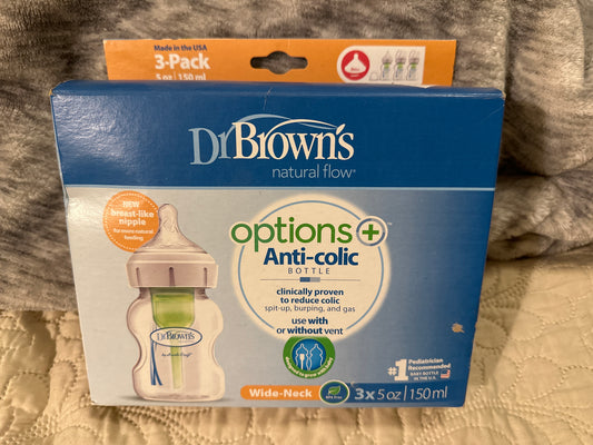 Dr. Brown's anti colic 3 pack bottles 0m+