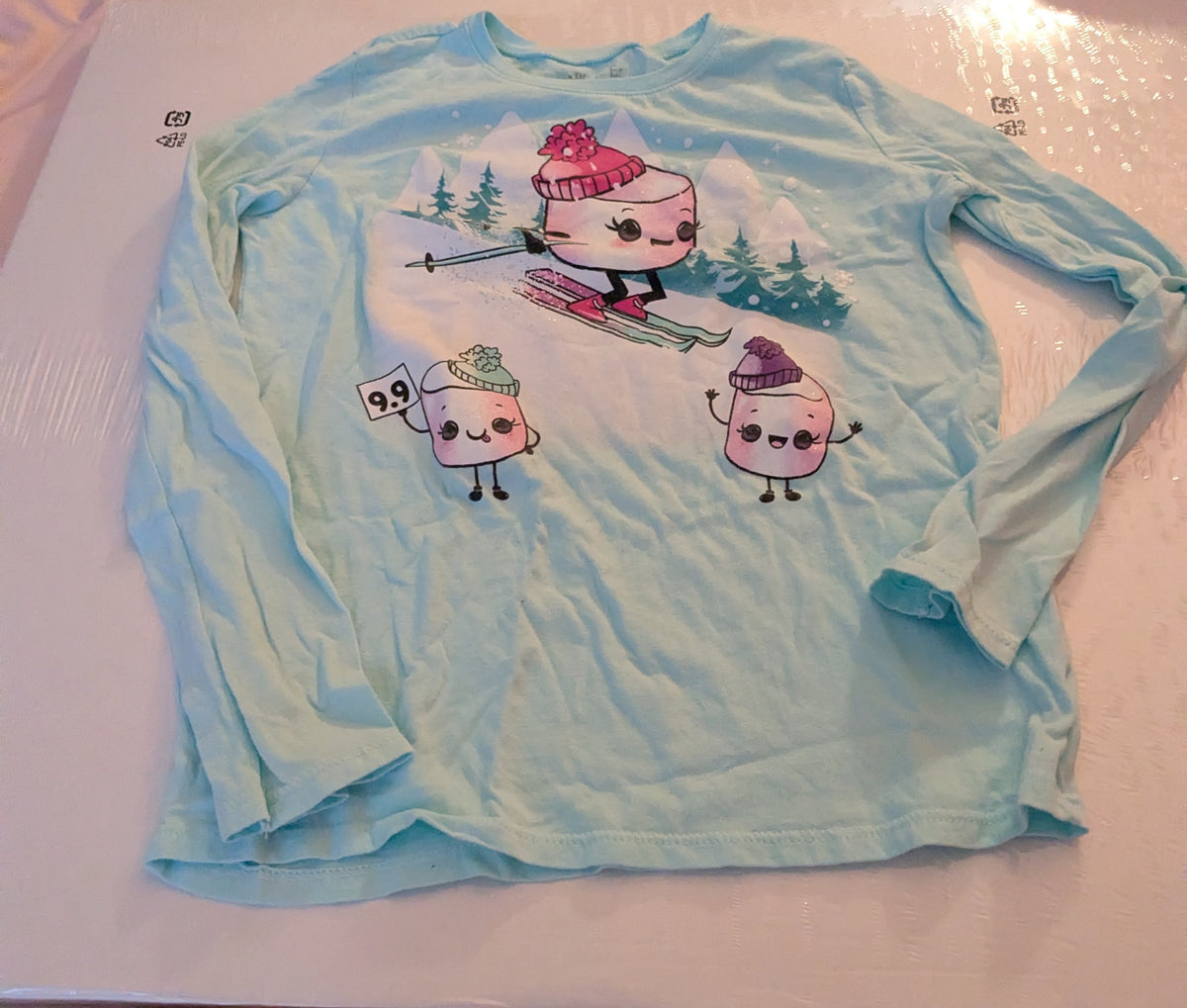 Children's Place Marshmallow Print - size Youth - 10 (L)