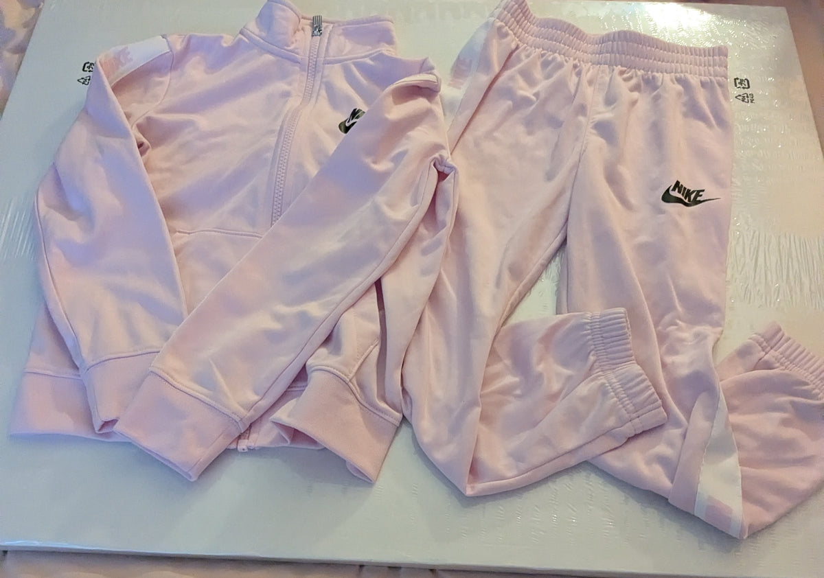 Nike Pink Sports Jacket/Pants - size Youth - 6 (S)