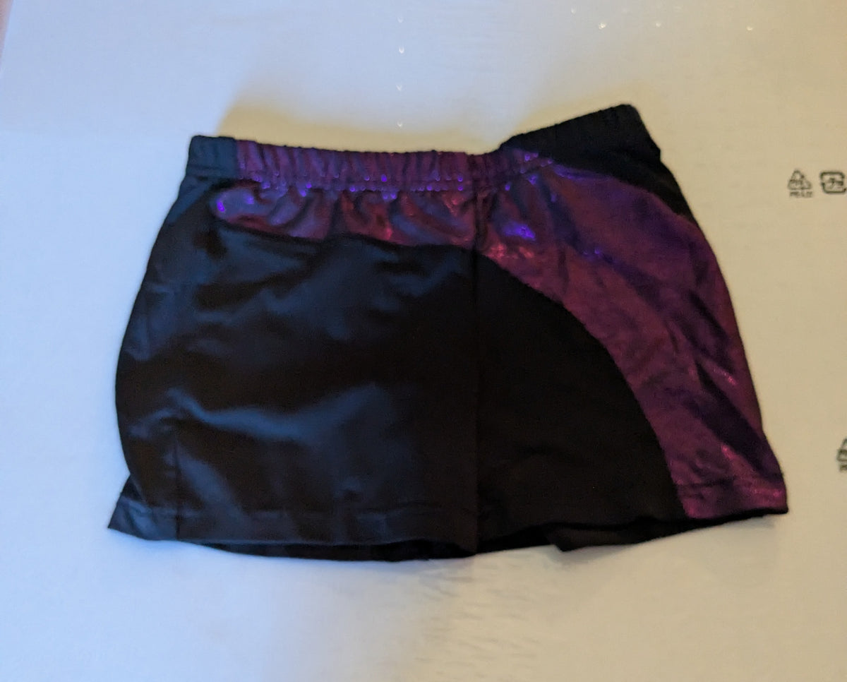 Danskin Now Black and Purple - size Youth - 7 (S)