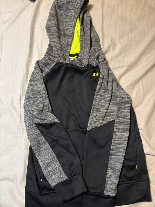 Black/gray hoodie. EUC - size Youth - 12 (L)
