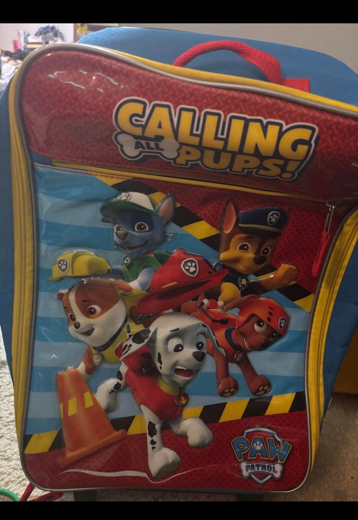 Paw patrol suitcase. Toddler sized