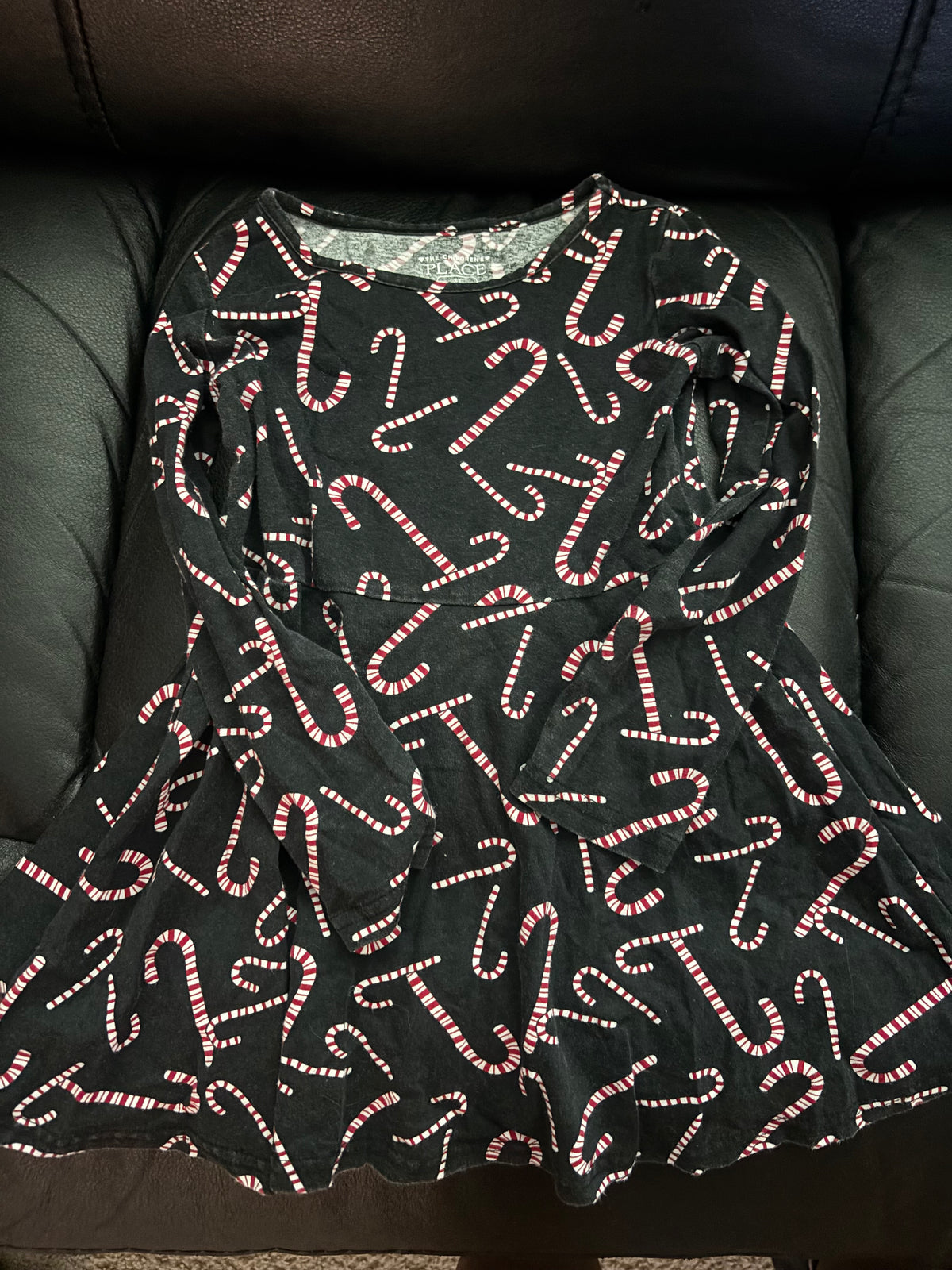 Candy cane dress. GUC - size Toddler - 3T
