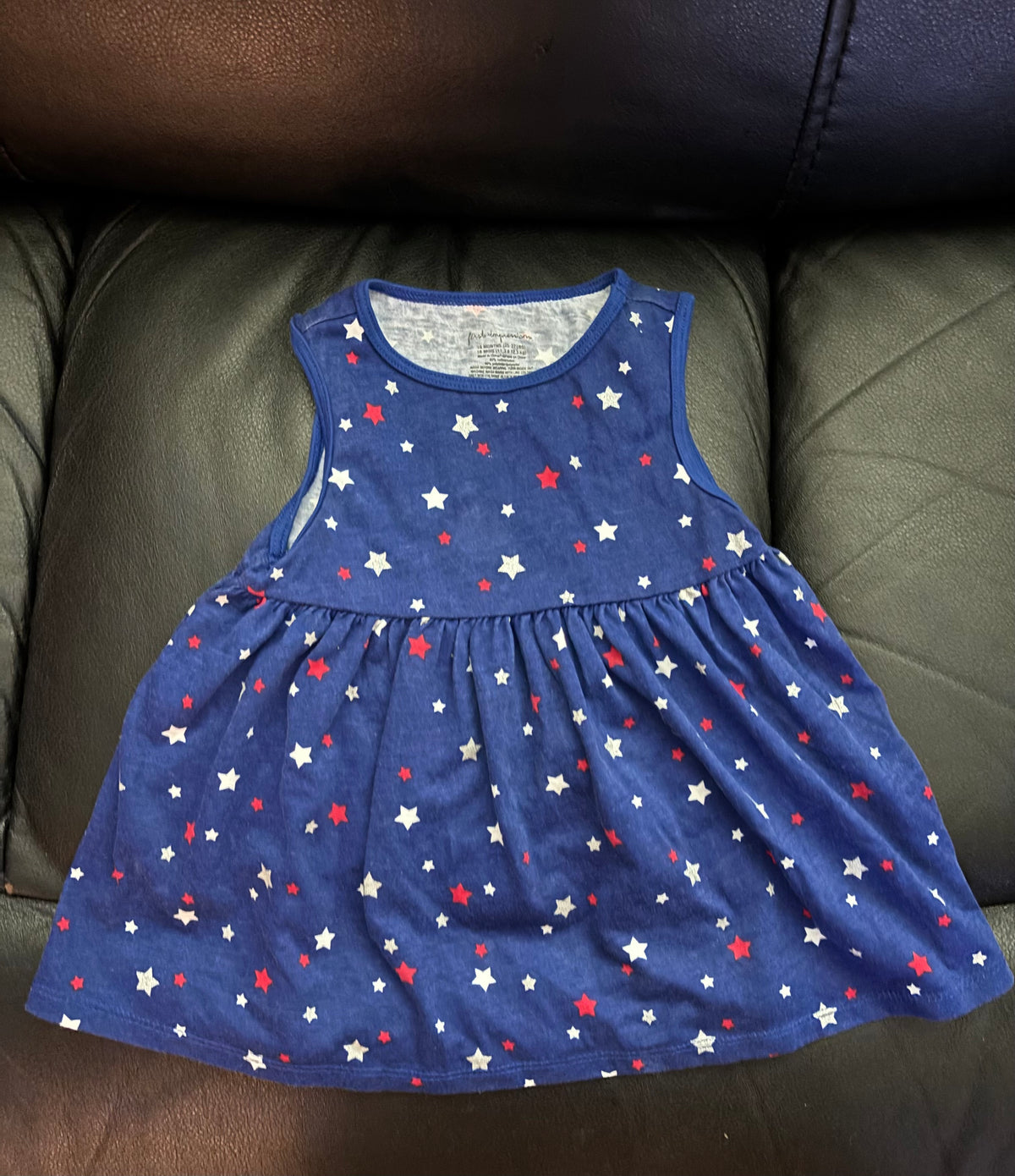 Patriotic dress. GUC - size Month - 12-18 / 18M