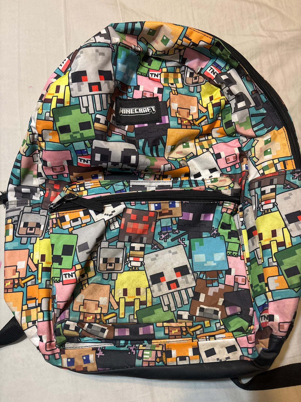 Minecraft backpack Fair condition.