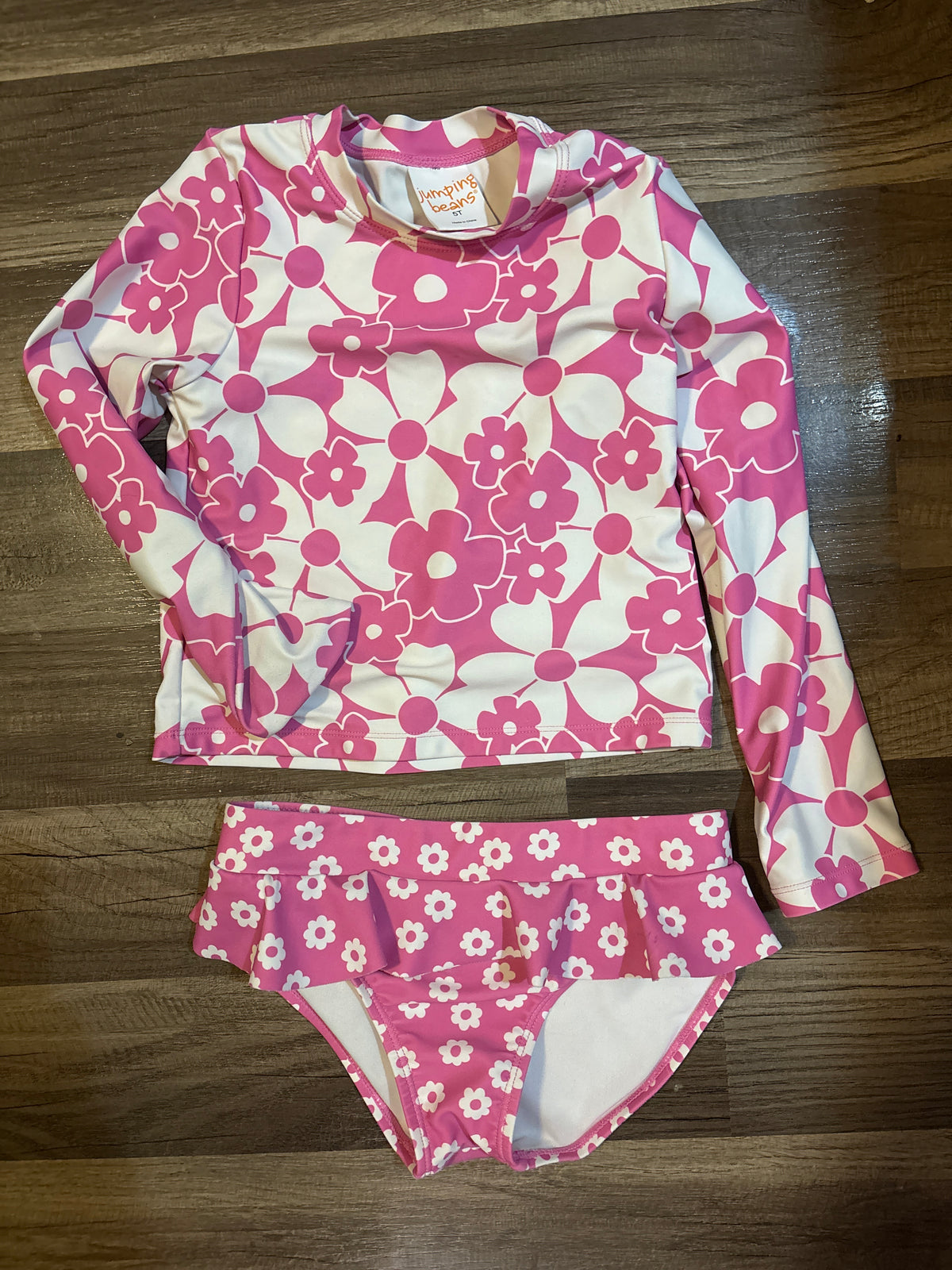 Two piece floral swim. Jumping bean - size Toddler - 5T