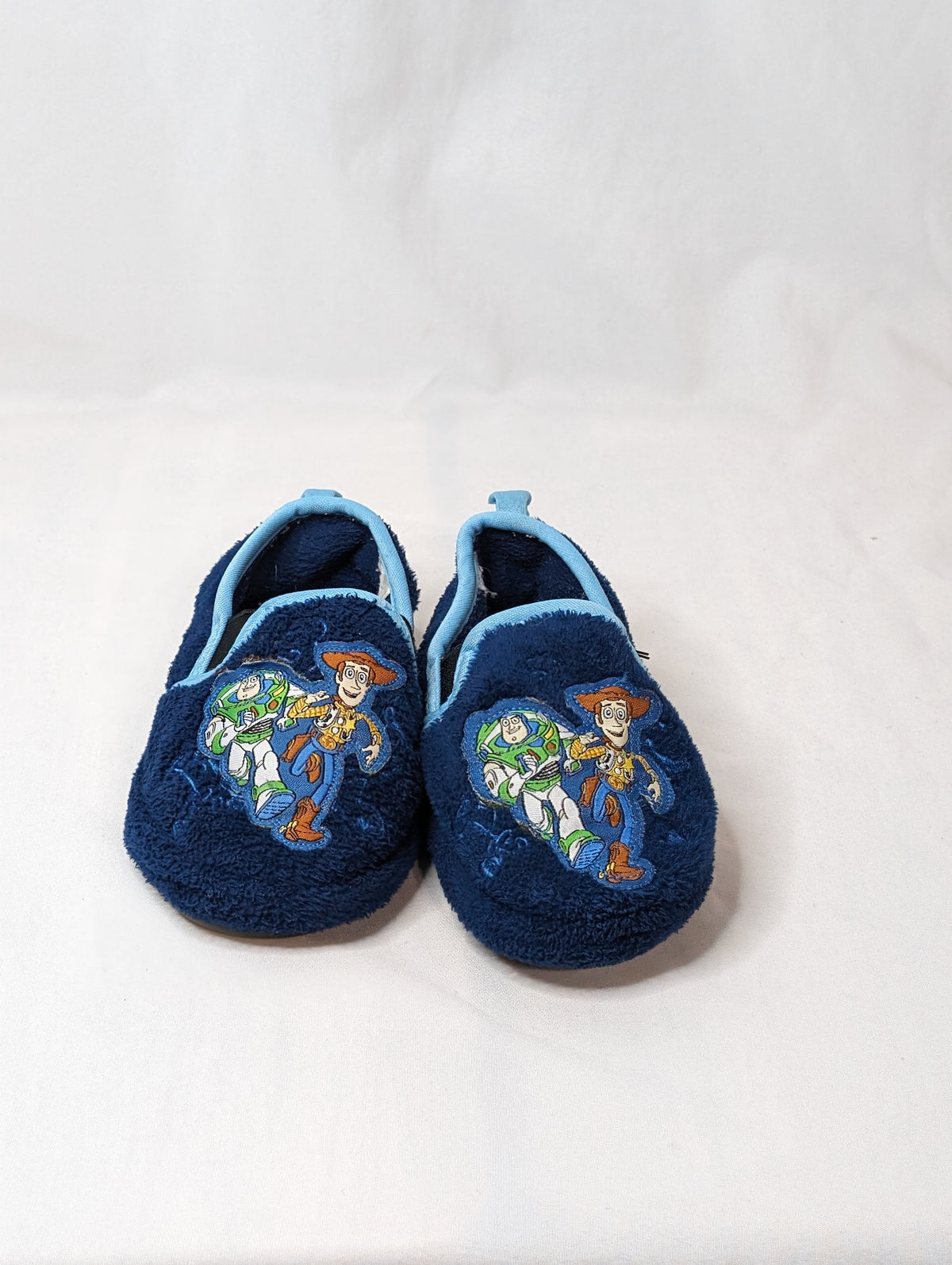 VGUC Toy Story slippers, navy fleece, hard soles, - size Shoes - Toddler 9