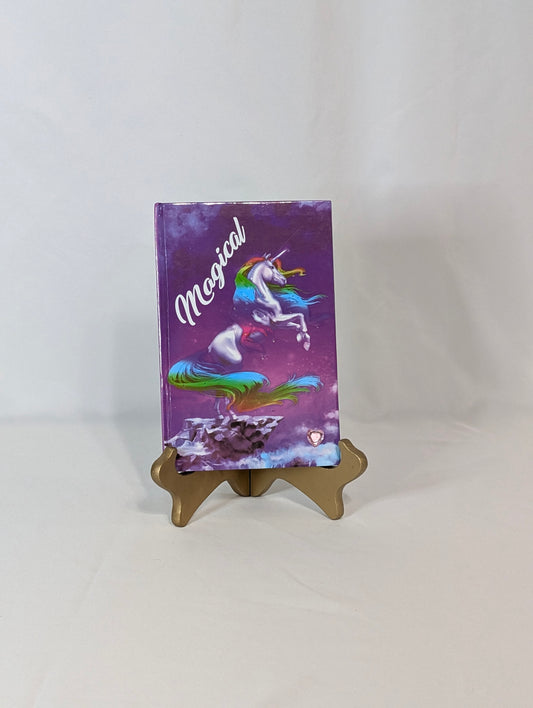 VGUC Unicorn light-up lined journal, 40 blank