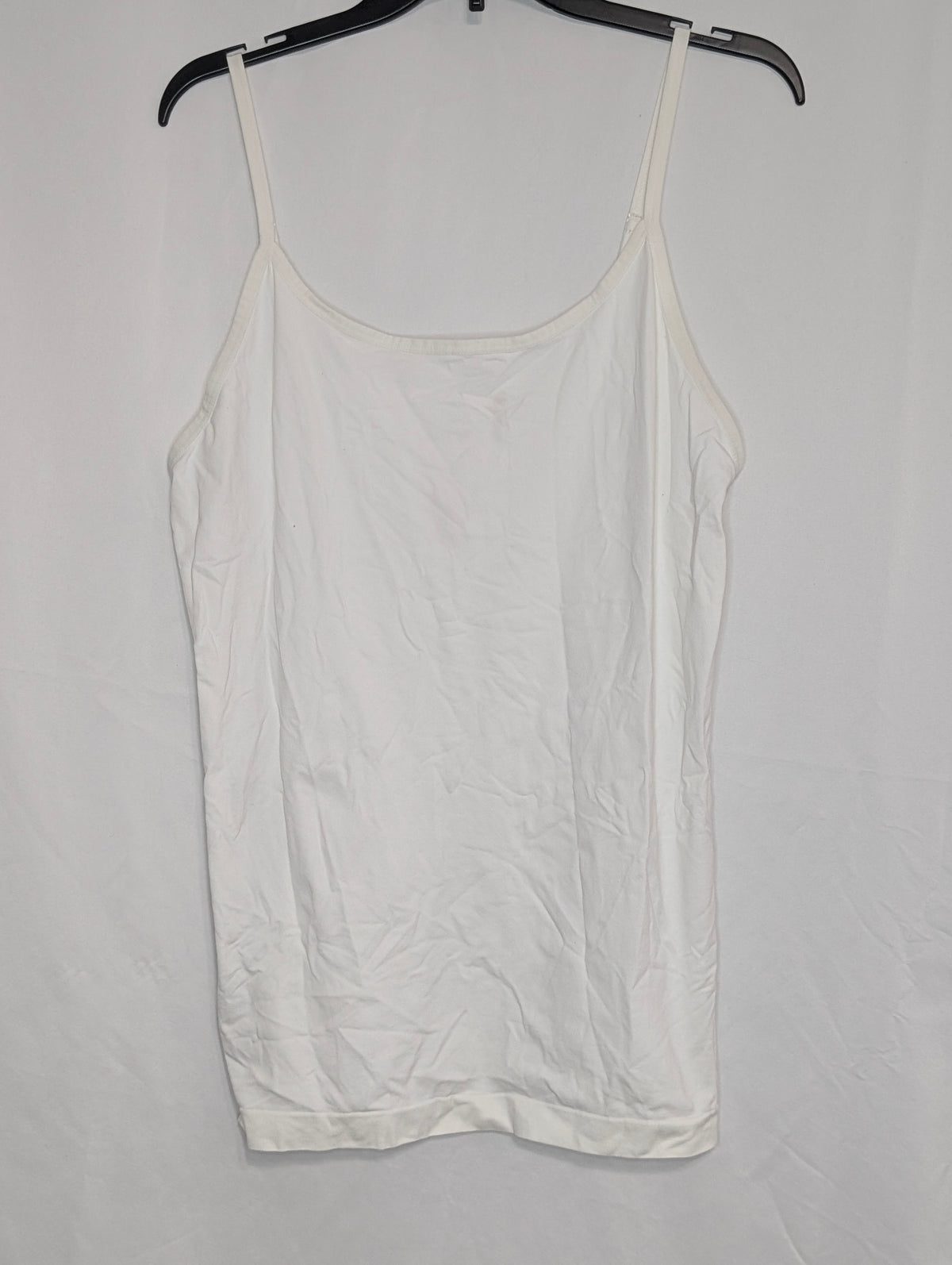 GUC Apt. 9 nylon/spandex white cami w adj straps - size Women - 2X (20/22W)