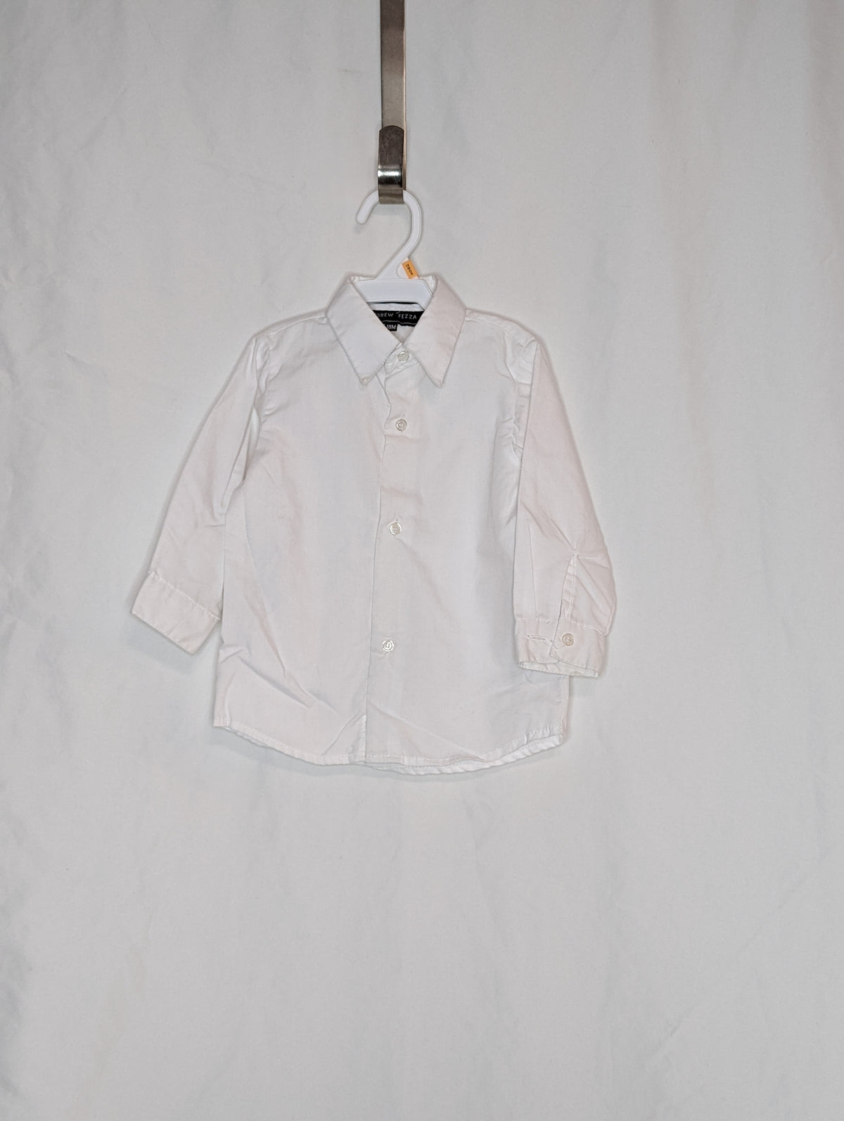 VGUC White dress shirt l/s button down - size Month - 12-18 / 18M