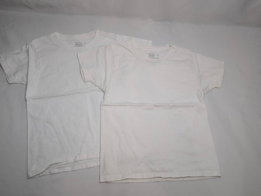 GUC FotLoom s/s white undershirts, sz 4T/5T, - size Toddler - 4T