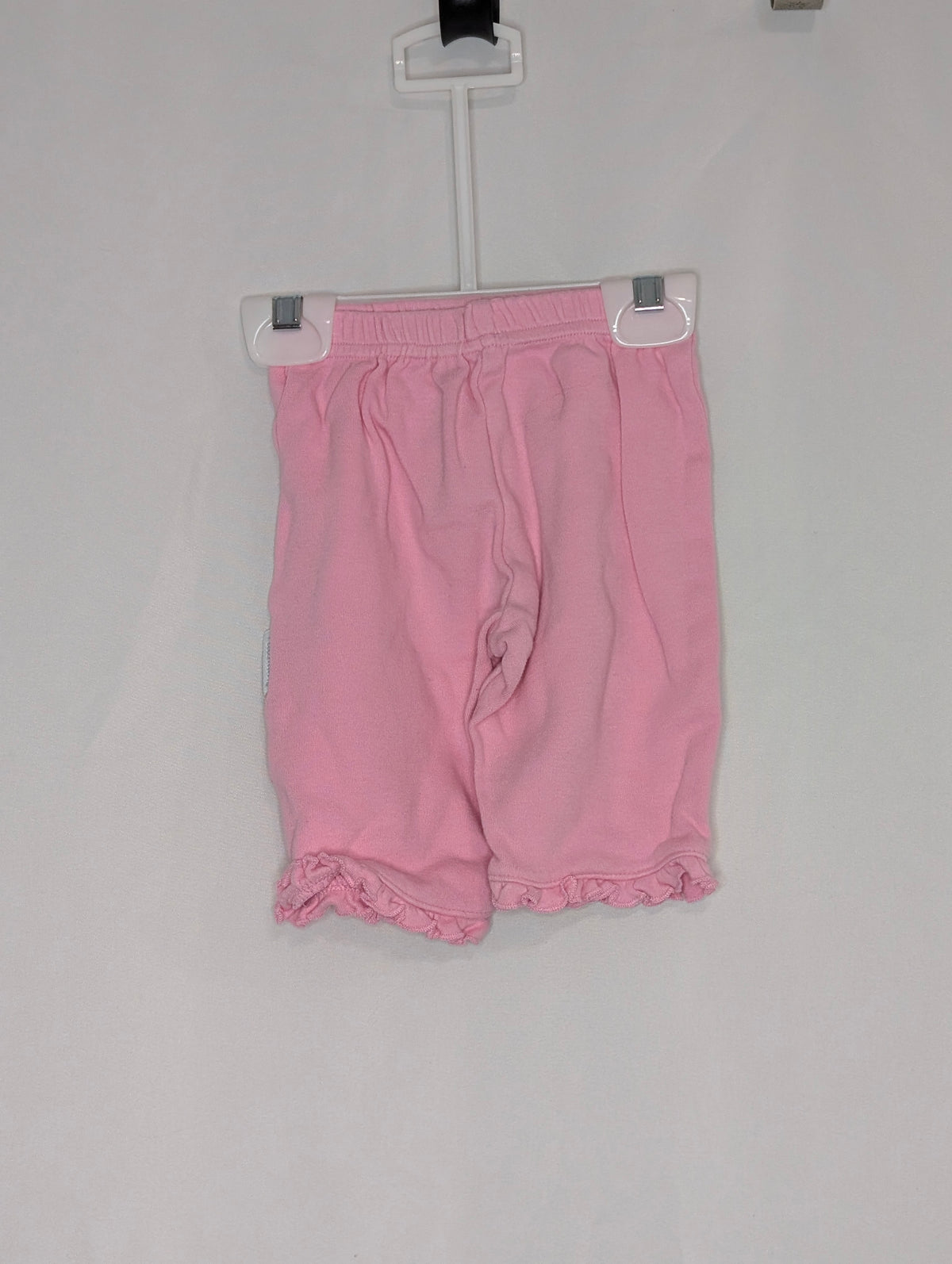 VGUC pink cotton pants, elastic waist, ruffle - size Month - 3-6 / 6M
