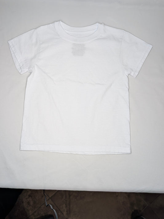 EUC Hanes s/s white undershirt, boys XS - size Youth - 4 (XS)