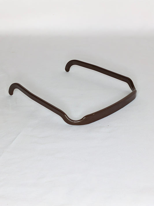 EUC brown squared head band, 1/2 width,
