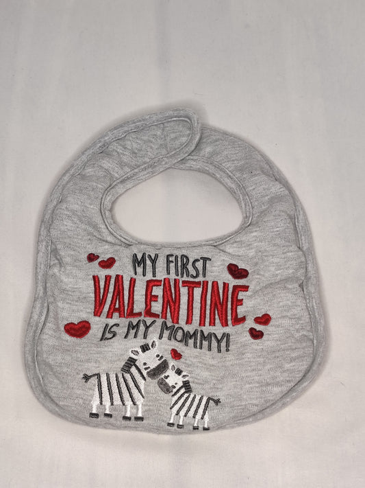 EUC infant bib, My first Valentine is my