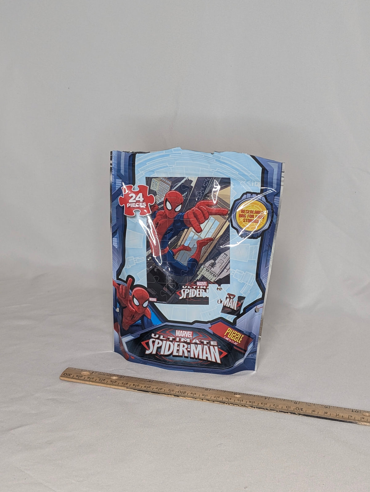 EUC Spider-Man 24pc puzzle in resealable bag