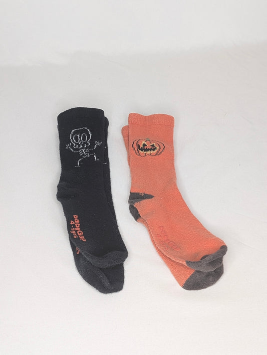VGUC BabyGap 2 pair Halloween Socks, 4-5Year