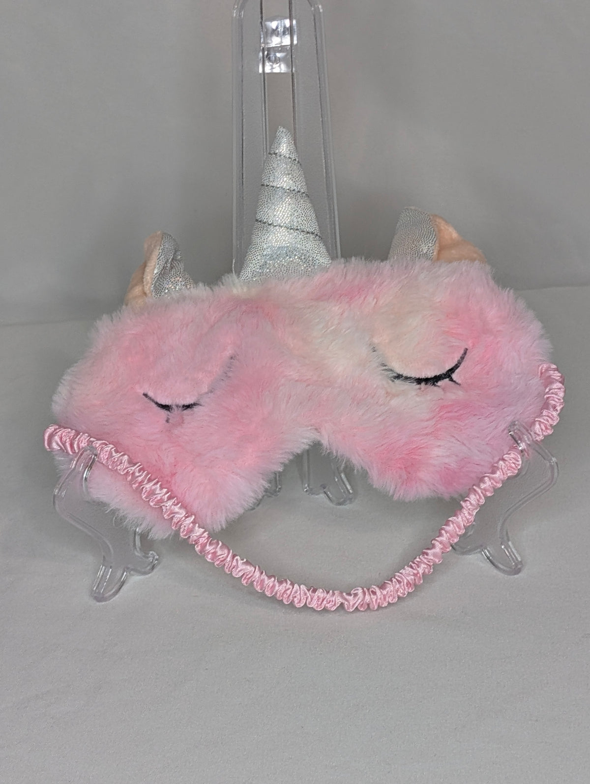 EUC unicorn sleepmask, satin lined, holographic
